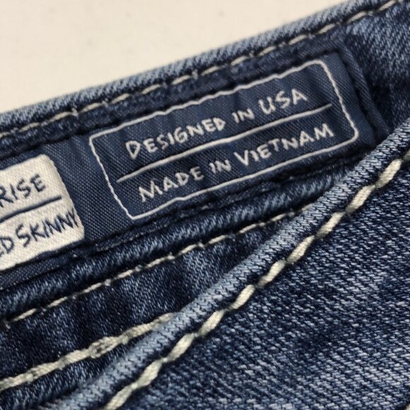 MISS ME MID-RISE CUFFED SKINNY JEANS 30x28 - Picture 4 of 15